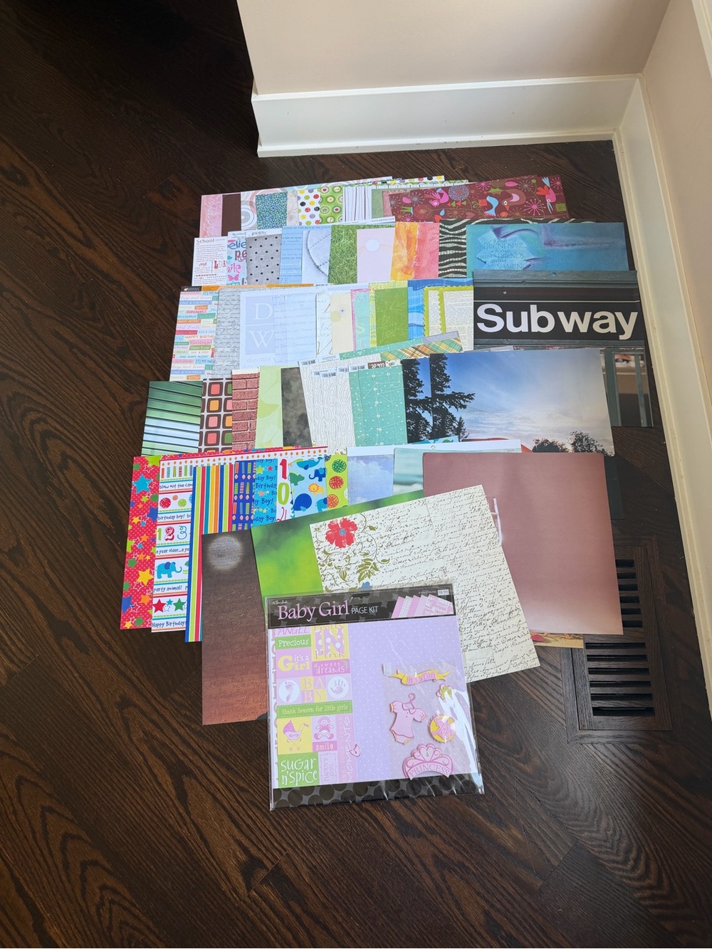 Assorted Scrapbook Paper